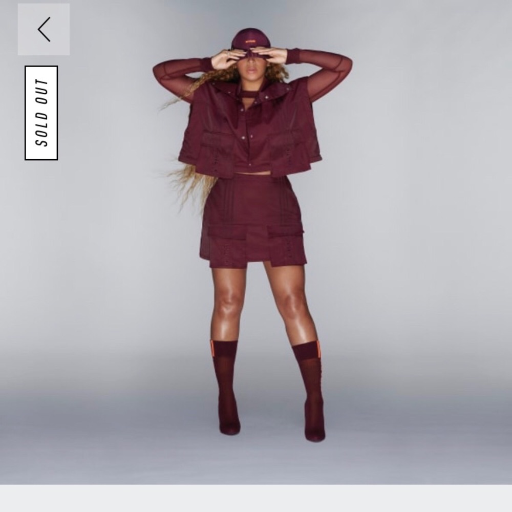 Ivy Park X Adidas Maroon Skirt